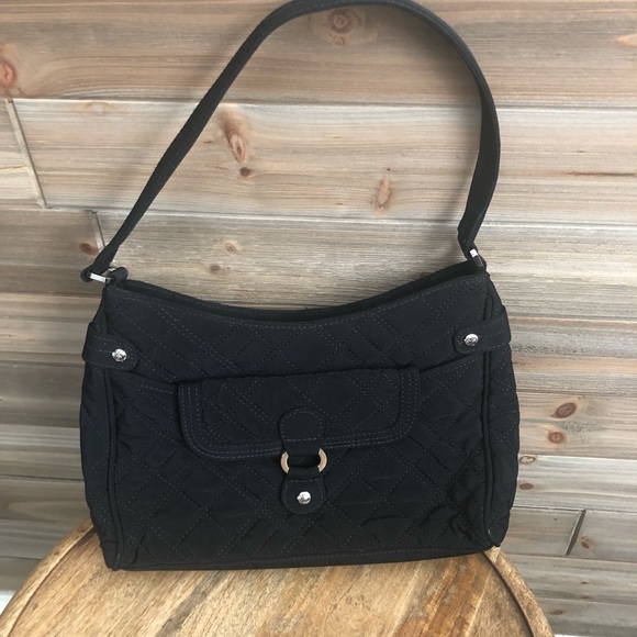 Vera Bradley Handbags - ❤️ Black Vera Bradley purse with a front pocket ❤️